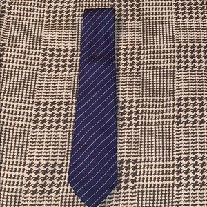 Macy’s Men’s Navy and Red Striped Tie